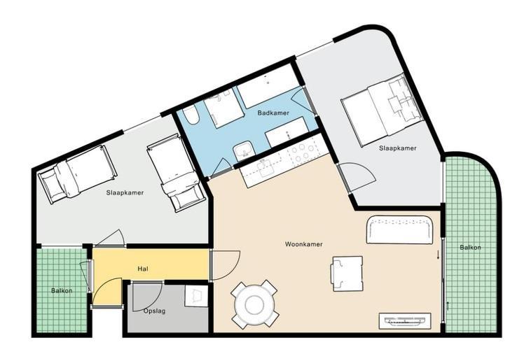 Stijlvol Appartement Op Strand Макум Екстериор снимка